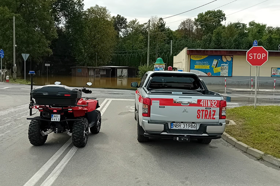 Braniewscy straacy podczas powodzi na poudni kraju, fot. 13