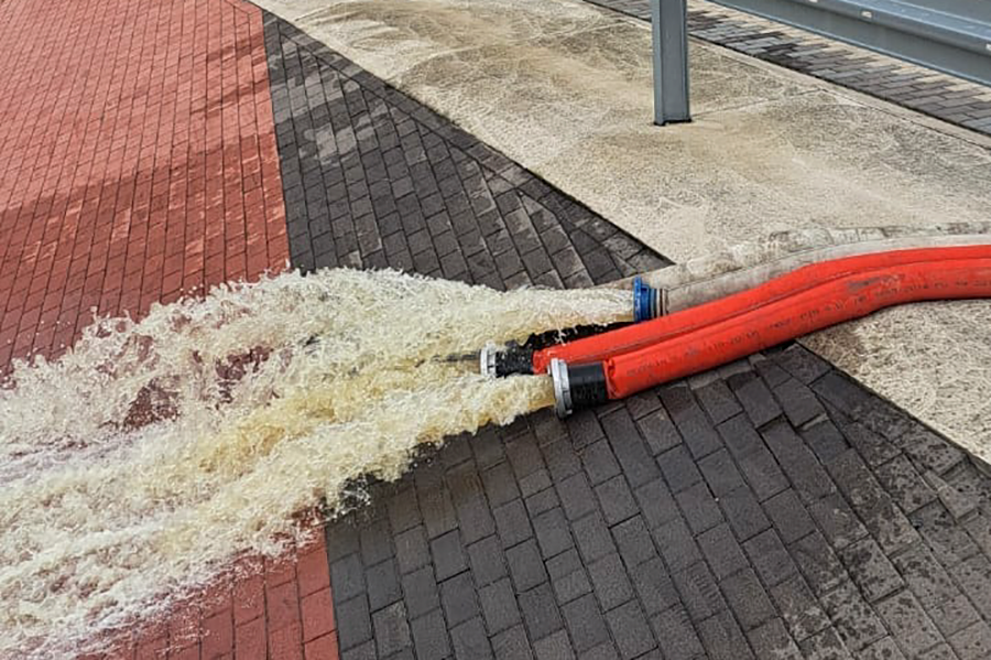 Braniewscy straacy podczas powodzi na poudni kraju, fot. 19