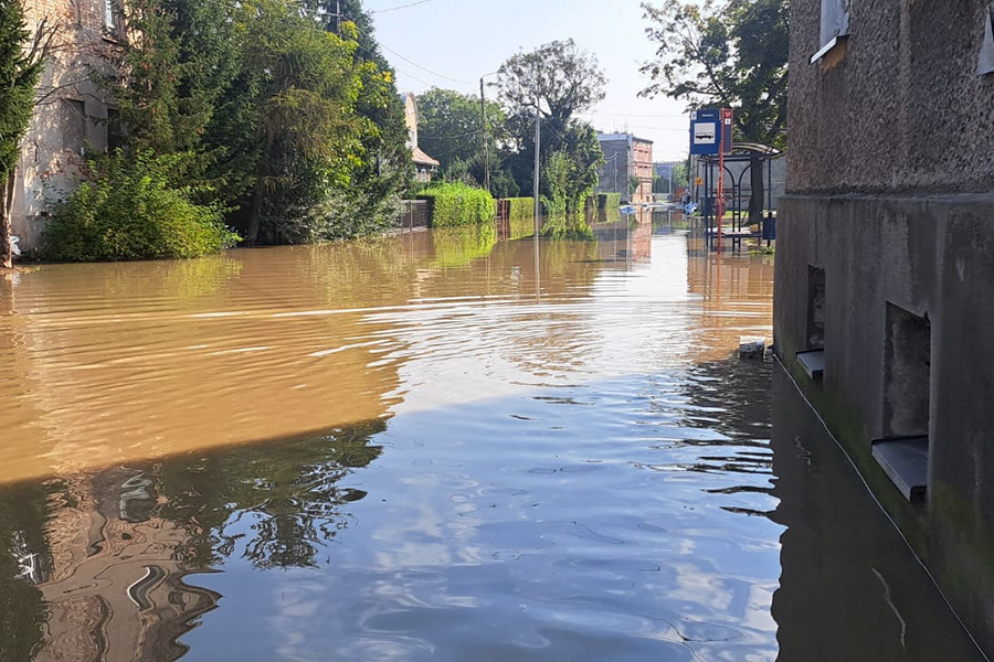 Braniewscy straacy podczas powodzi na poudni kraju, fot. 21