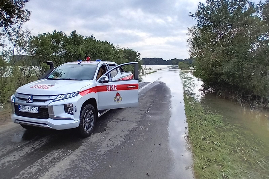 Braniewscy straacy podczas powodzi na poudni kraju, fot. 32