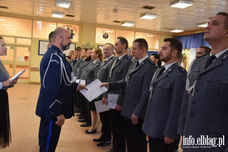 Uroczysto w Komendzie Miejskiej Policji w Elblgu, fot. 2