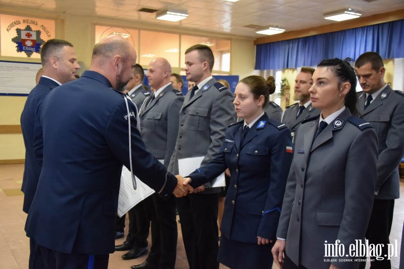 Uroczysto w Komendzie Miejskiej Policji w Elblgu, fot. 6