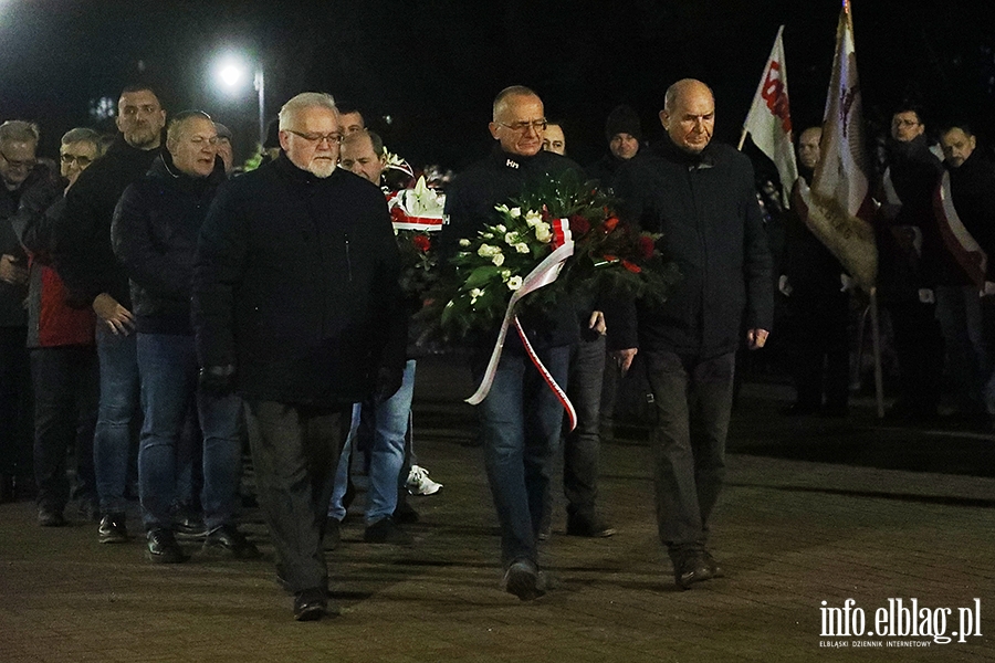 Obchody 54. rocznicy Grudnia'70 w Elblgu - Region Elblski NSZZ "Solidarno", fot. 38