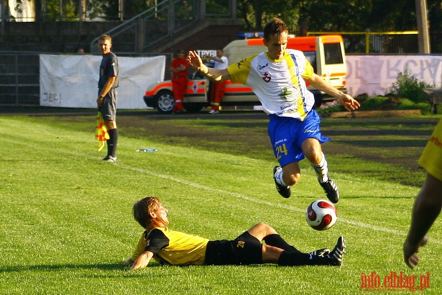 Mecz 2 kolejki II ligi: Olimpia Elblg - Start Otwock 1:1, fot. 12