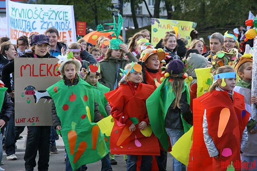 Strajk ywnoci w Elblgu - przemarsz ulicami miasta, fot. 3