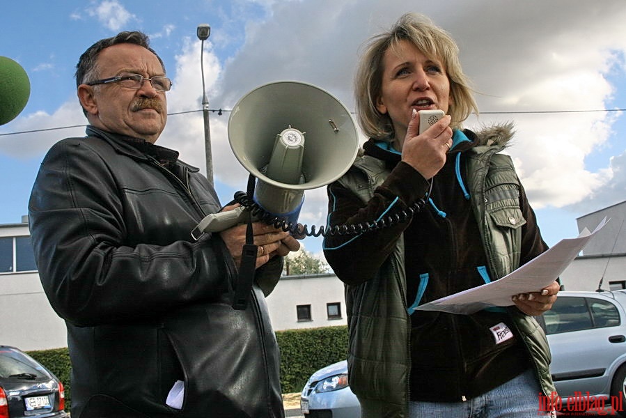 Protest mieszkacw w zwizku z paraliem komunikacyjym na ul. Warszawskiej, fot. 14