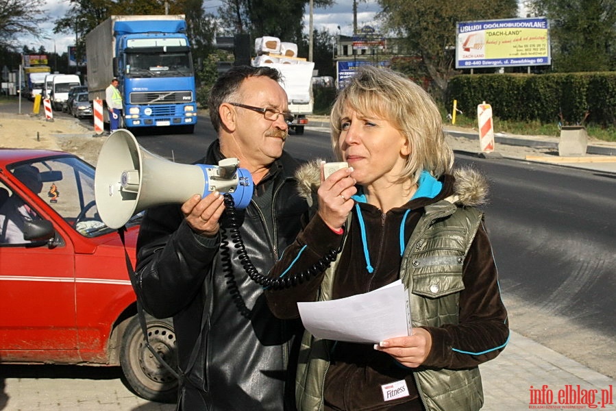 Protest mieszkacw w zwizku z paraliem komunikacyjym na ul. Warszawskiej, fot. 15