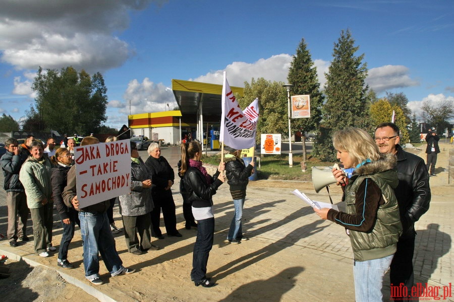 Protest mieszkacw w zwizku z paraliem komunikacyjym na ul. Warszawskiej, fot. 16