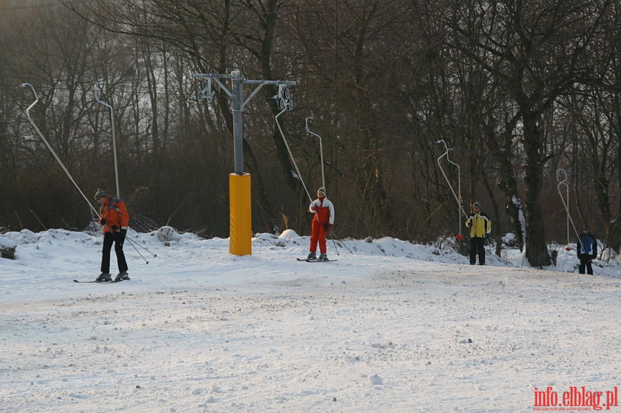 Pierwszy dzie funkcjonowania nowego wycigu narciarskiego na Grze Chrobrego, fot. 14