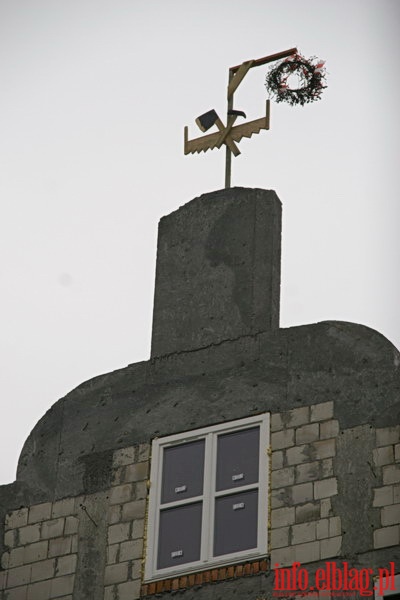 Budowa Hotelu Elblg na Starym Miecie - zawieszenie wiechy, fot. 14