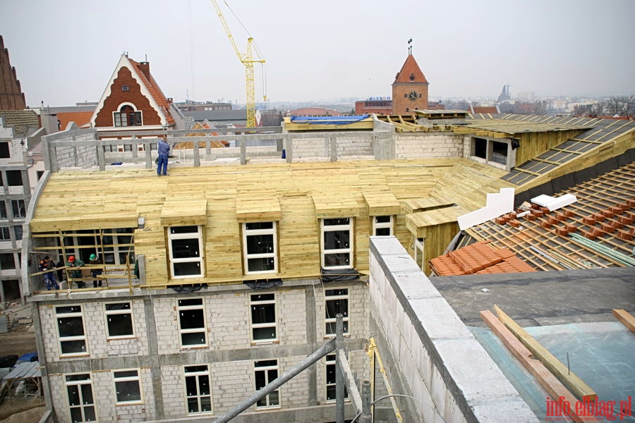 Budowa Hotelu Elblg na Starym Miecie - zawieszenie wiechy, fot. 40