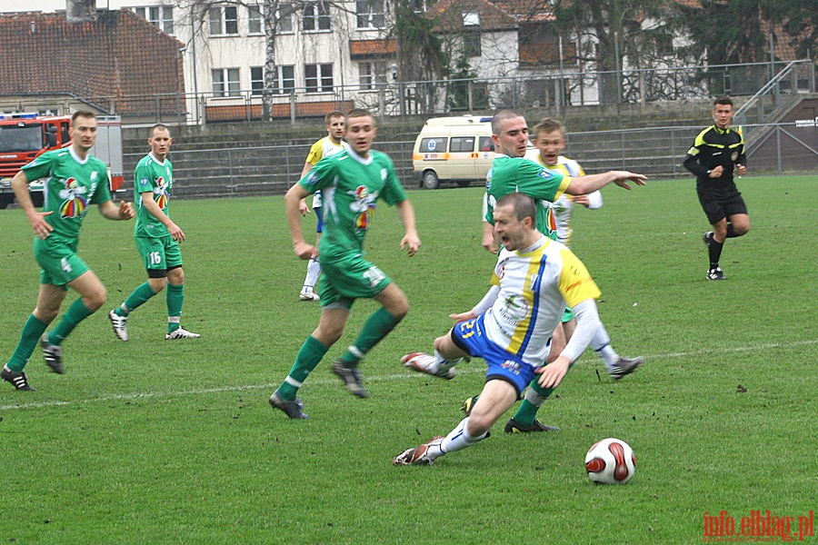 Mecz 18 kolejki (zalegej) II ligi: Olimpia Elblg - Pelikan owicz 1-0, fot. 9