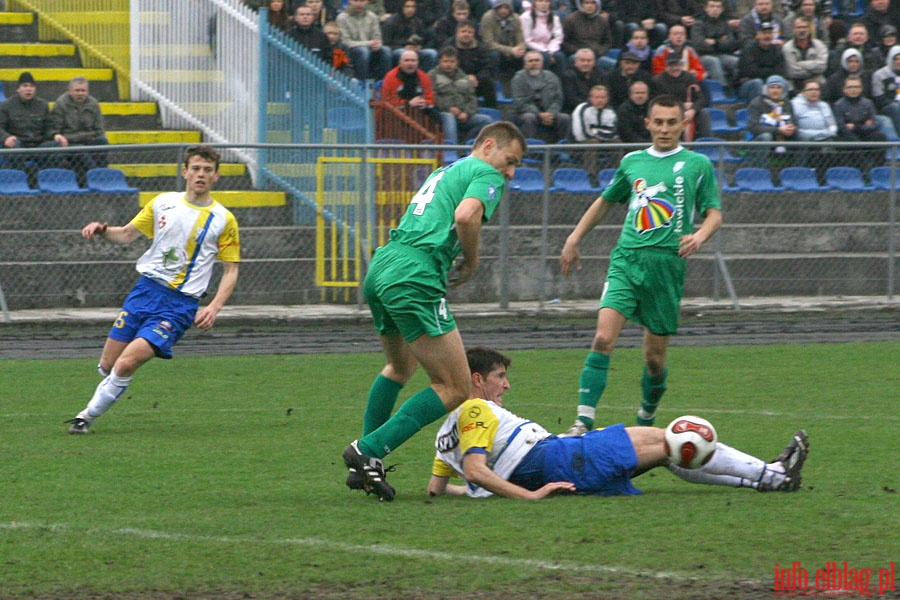 Mecz 18 kolejki (zalegej) II ligi: Olimpia Elblg - Pelikan owicz 1-0, fot. 20