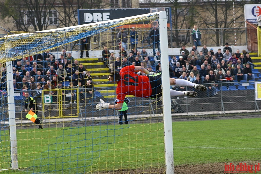 Mecz 24 kolejki II ligi: Olimpia Elblg - Okocimski Brzesko 1-0, fot. 7