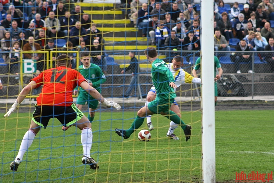 Mecz 24 kolejki II ligi: Olimpia Elblg - Okocimski Brzesko 1-0, fot. 8