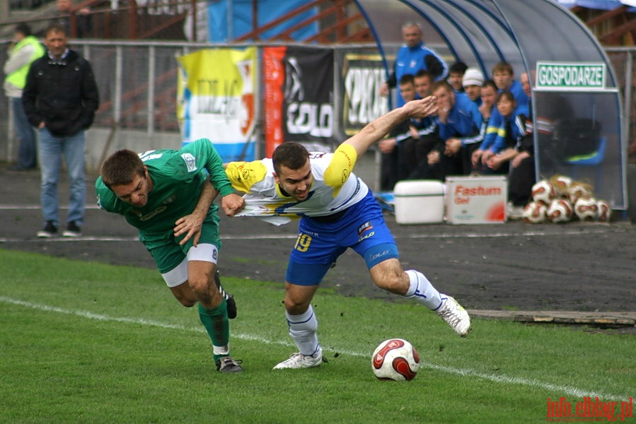 Mecz 24 kolejki II ligi: Olimpia Elblg - Okocimski Brzesko 1-0, fot. 10