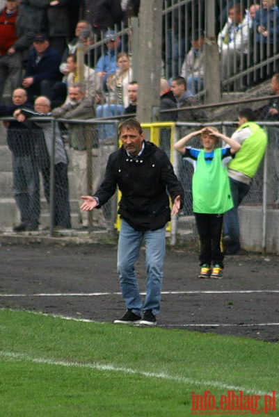 Mecz 24 kolejki II ligi: Olimpia Elblg - Okocimski Brzesko 1-0, fot. 11