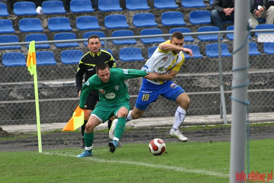 Mecz 24 kolejki II ligi: Olimpia Elblg - Okocimski Brzesko 1-0, fot. 14