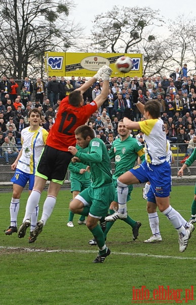 Mecz 24 kolejki II ligi: Olimpia Elblg - Okocimski Brzesko 1-0, fot. 17