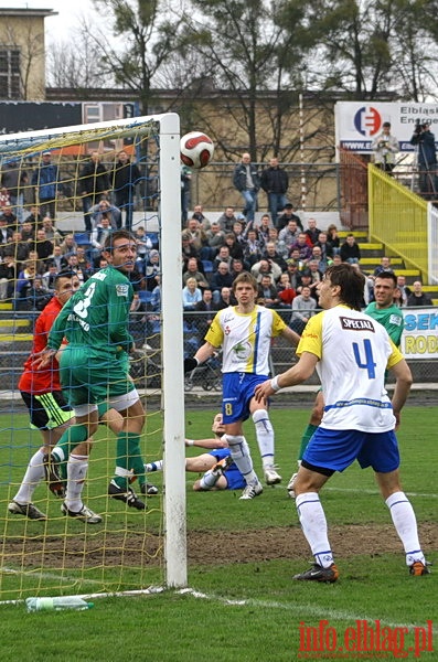 Mecz 24 kolejki II ligi: Olimpia Elblg - Okocimski Brzesko 1-0, fot. 21