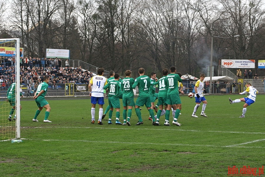 Mecz 24 kolejki II ligi: Olimpia Elblg - Okocimski Brzesko 1-0, fot. 22