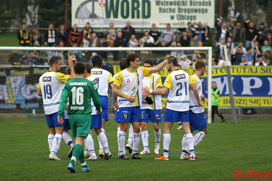 Mecz 24 kolejki II ligi: Olimpia Elblg - Okocimski Brzesko 1-0, fot. 24