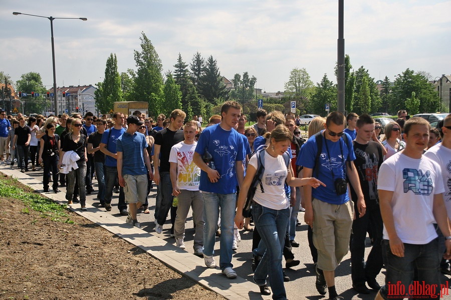 Juwenalia Elblskie 2011 - przemarsz studentw ulicami Elblga, fot. 9