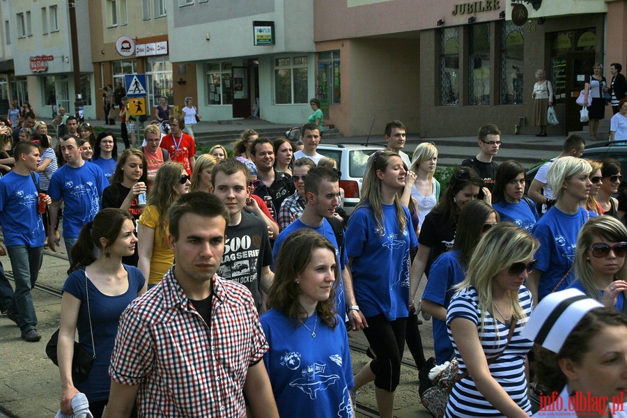 Juwenalia Elblskie 2011 - przemarsz studentw ulicami Elblga, fot. 22