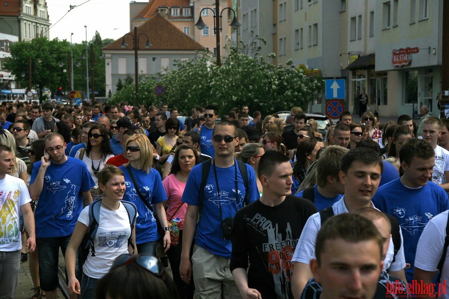 Juwenalia Elblskie 2011 - przemarsz studentw ulicami Elblga, fot. 25