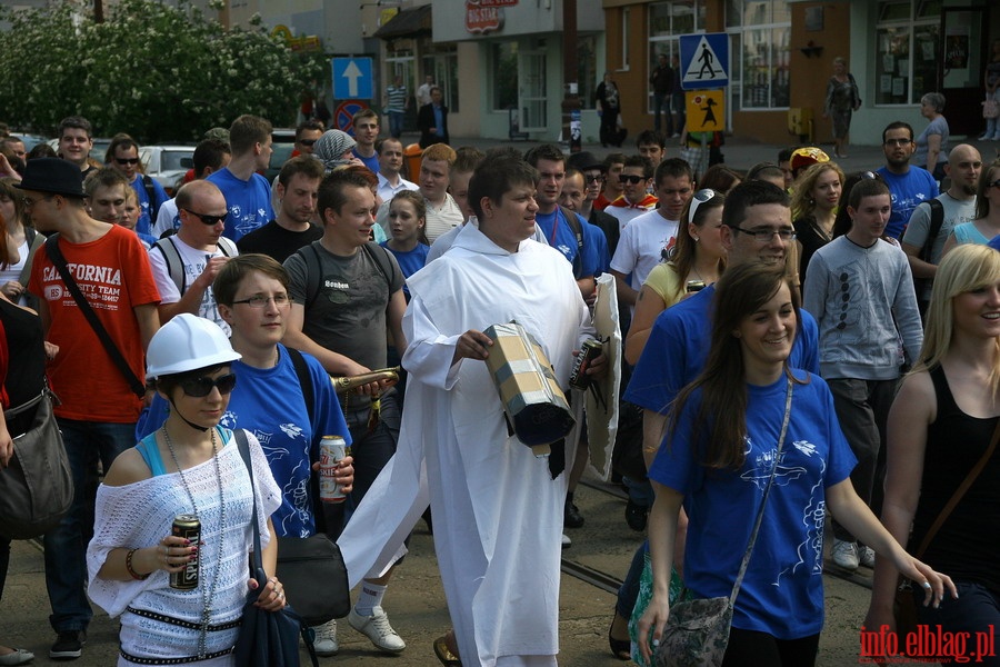 Juwenalia Elblskie 2011 - przemarsz studentw ulicami Elblga, fot. 28