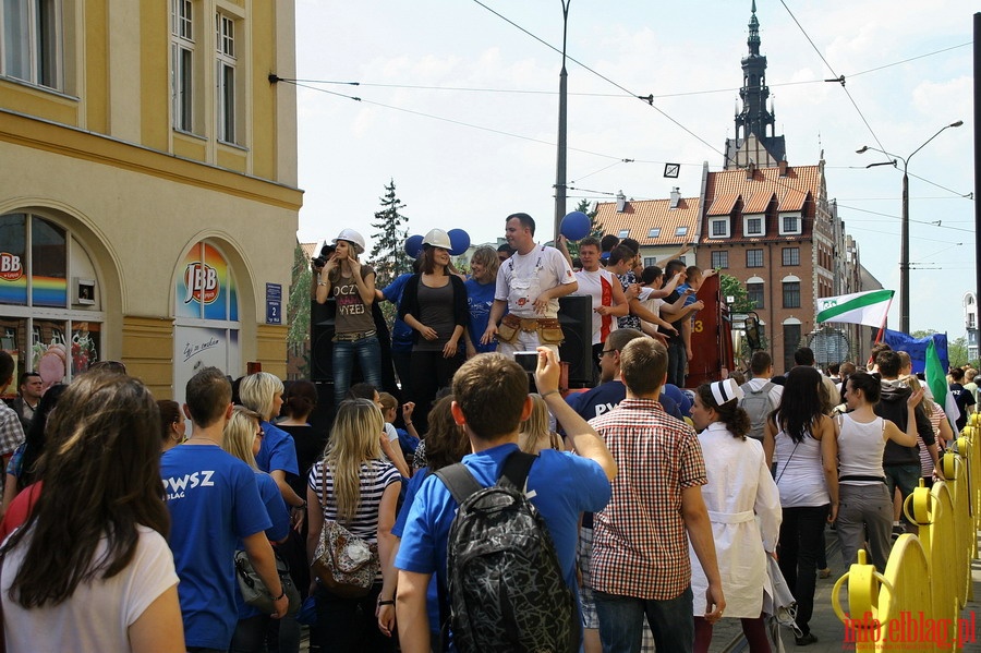 Juwenalia Elblskie 2011 - przemarsz studentw ulicami Elblga, fot. 30