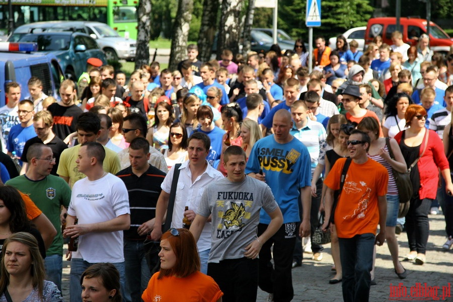 Juwenalia Elblskie 2011 - przemarsz studentw ulicami Elblga, fot. 36