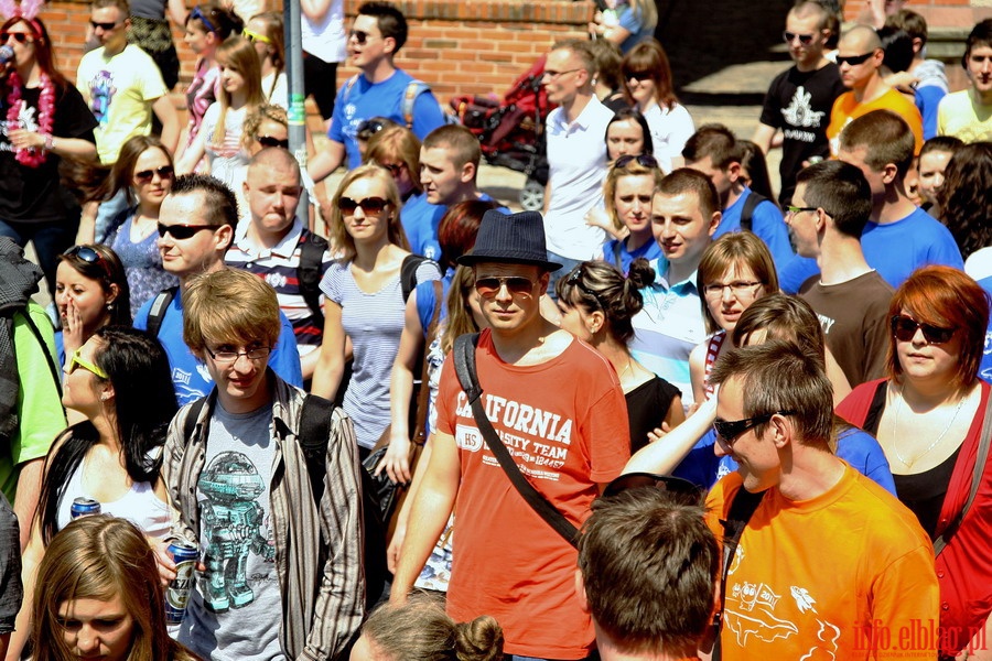 Juwenalia Elblskie 2011 - przemarsz studentw ulicami Elblga, fot. 38