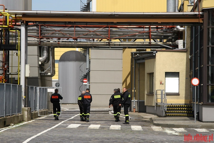 wiczenie straackie na wypadek rozszczelnienia instalacji amoniakalnej w elblskim Browarze, fot. 18