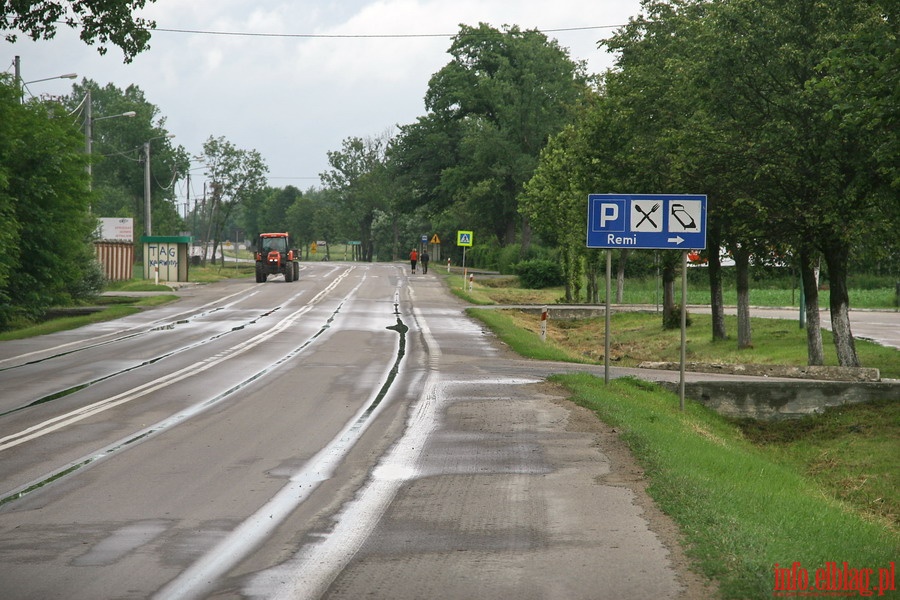 Utrudnienia w ruchu podczas budowy drogi ekspresowej Elblg - Pask, fot. 2