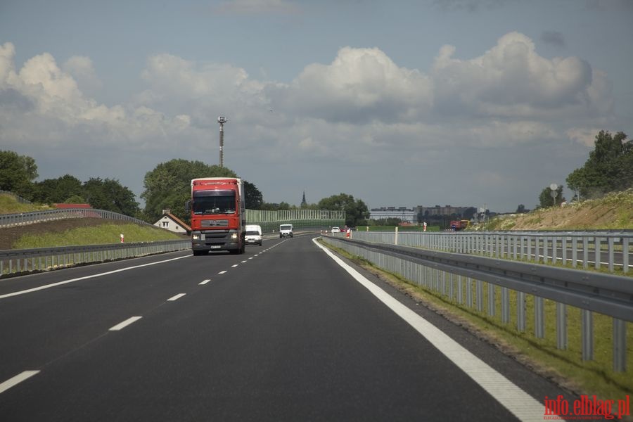 Utrudnienia w ruchu podczas budowy drogi ekspresowej Elblg - Pask, fot. 15