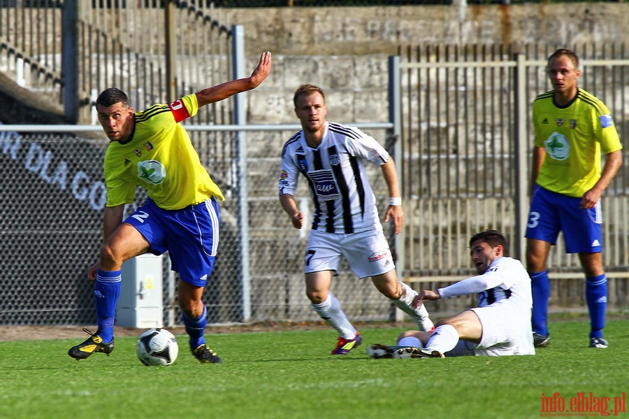 Mecz 10 kolejki I ligi: Olimpia Elblg - Sandecja Nowy Scz 0-0, fot. 5