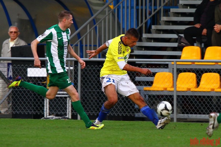 Mecz 13 kolejki I ligi: Olimpia Elblg - Olimpia Grudzidz 0-0, fot. 9