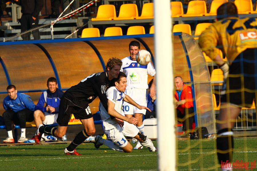 Mecz 18 kolejki I ligi: Olimpia Elblg - Bogdanka czna 1-0, fot. 22