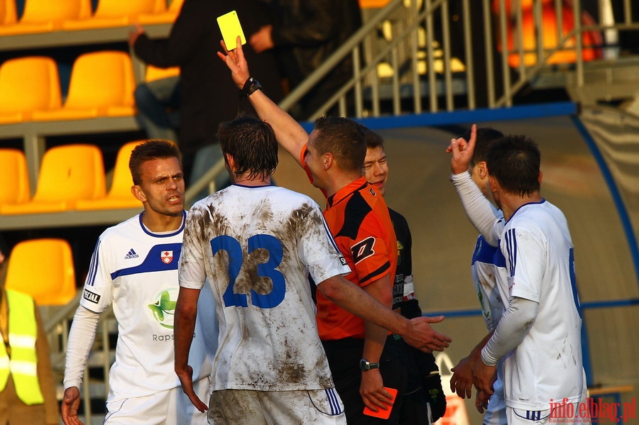 Mecz 18 kolejki I ligi: Olimpia Elblg - Bogdanka czna 1-0, fot. 28