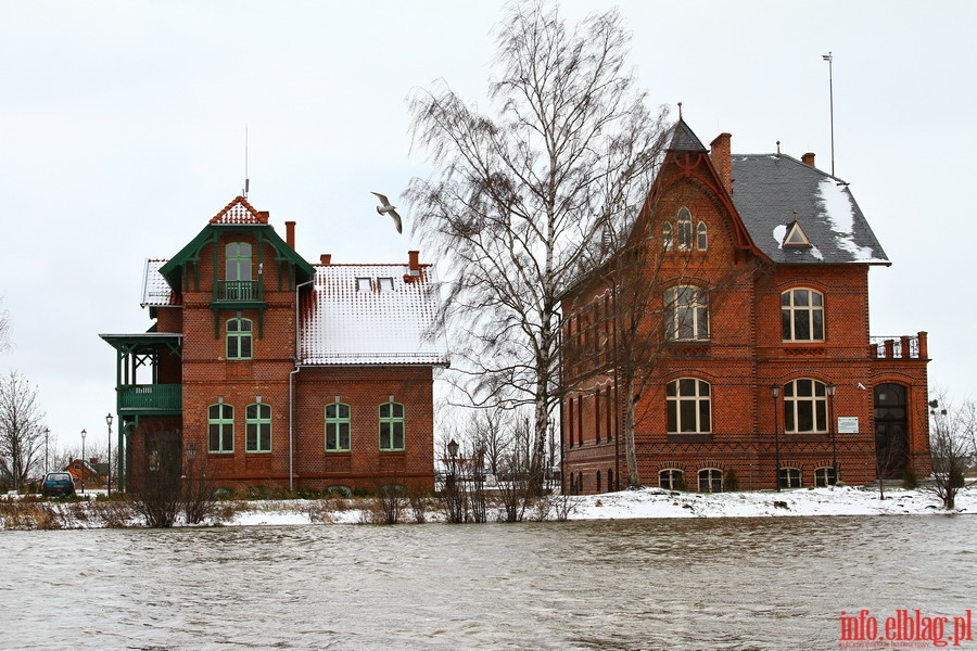 Stan pogotowia przeciwpowodziowego w Elblgu - Bulwar Zygmunta Augusta i ul. Grochowska, fot. 3