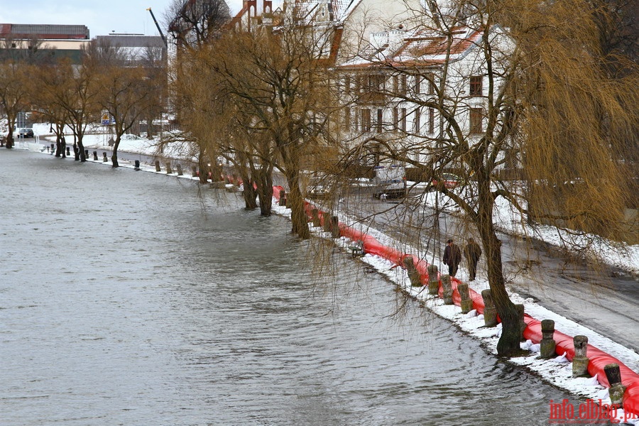 Stan pogotowia przeciwpowodziowego w Elblgu - Bulwar Zygmunta Augusta i ul. Grochowska, fot. 28