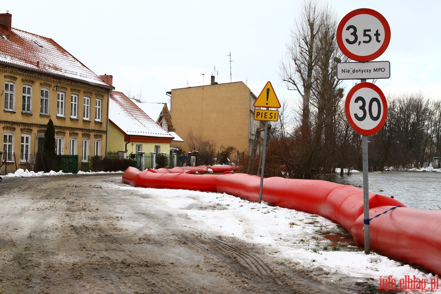 Stan pogotowia przeciwpowodziowego w Elblgu - Bulwar Zygmunta Augusta i ul. Grochowska, fot. 33