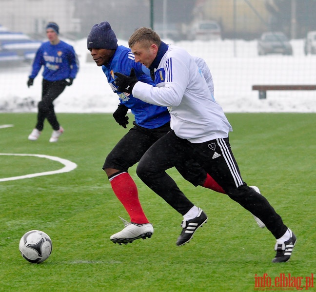 Mecz sparingowy Olimpia Elblg - Gwardia Koszalin 1-2, fot. 9