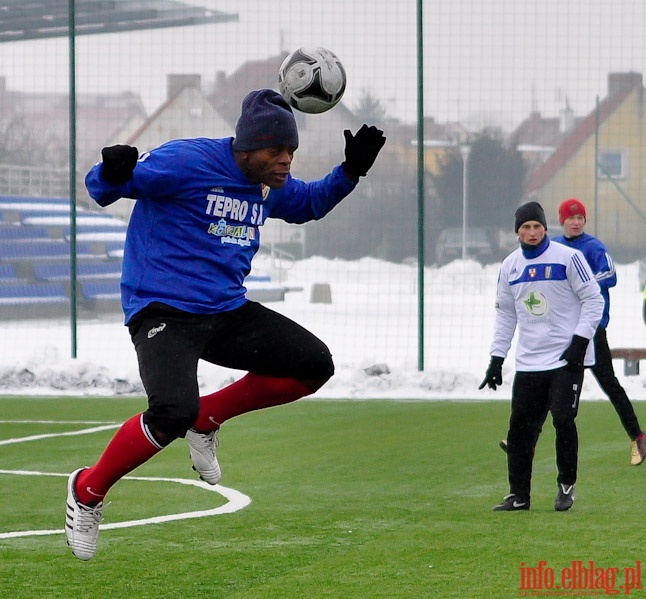 Mecz sparingowy Olimpia Elblg - Gwardia Koszalin 1-2, fot. 14