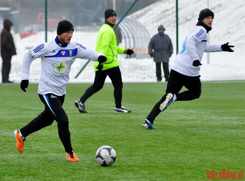 Mecz sparingowy Olimpia Elblg - Gwardia Koszalin 1-2, fot. 20