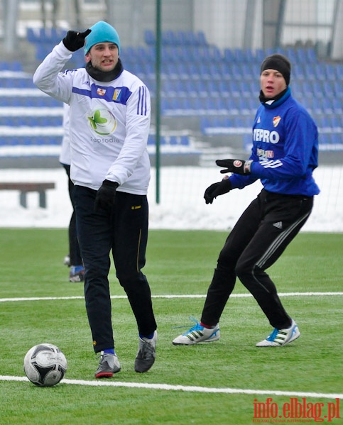 Mecz sparingowy Olimpia Elblg - Gwardia Koszalin 1-2, fot. 21