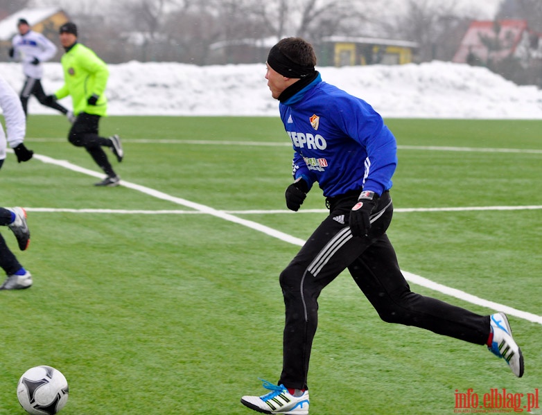 Mecz sparingowy Olimpia Elblg - Gwardia Koszalin 1-2, fot. 34