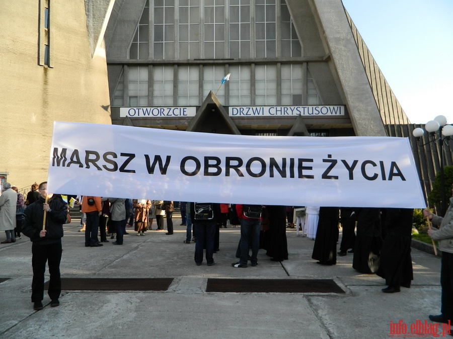 Marszu w obronie ycia w Elblgu, fot. 5