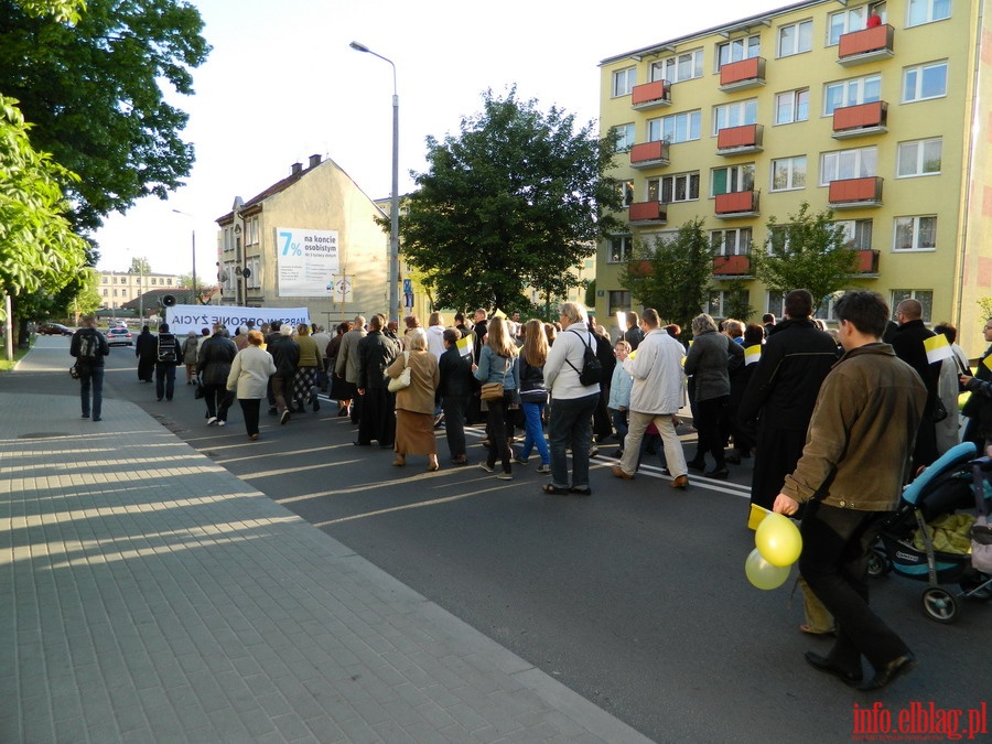 Marszu w obronie ycia w Elblgu, fot. 10